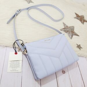 Ted Baker Ayasini Quilted Puffer Cross Body Bag light powder blue pastel NEW NWT